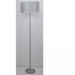 Floor lamp with linen fabric shade