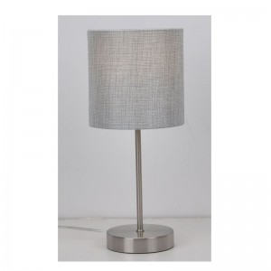 Table lamp with linen shade