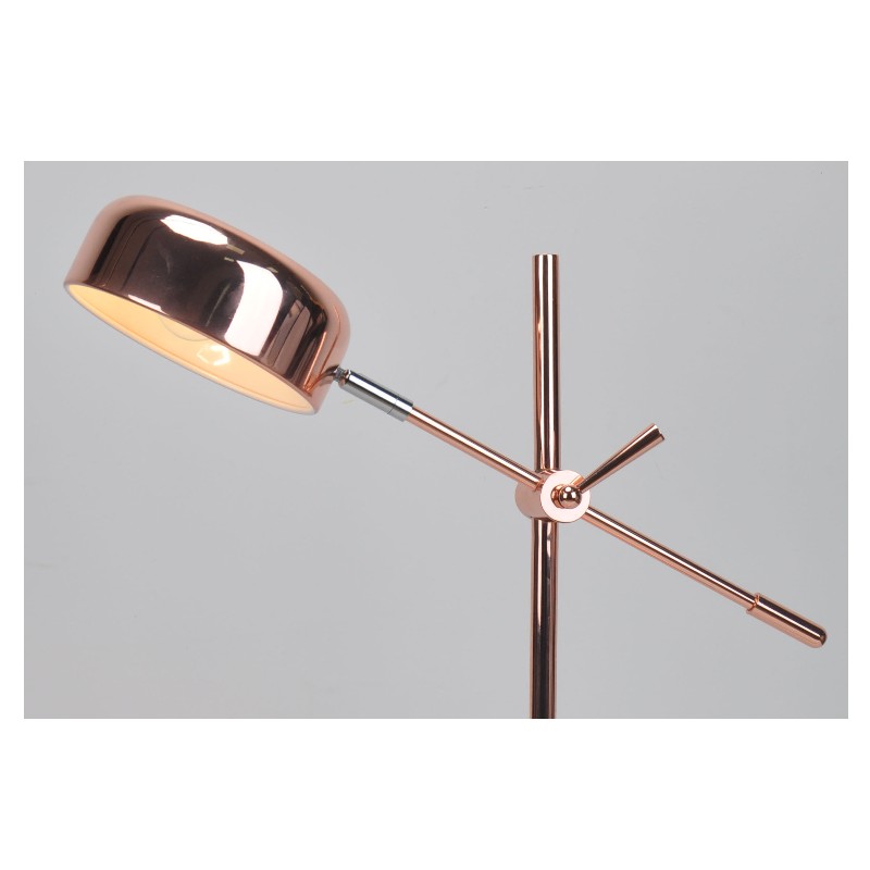 Table lamp with metal shade and adjust function