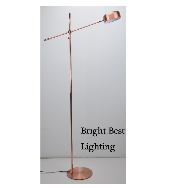 Floor lamp with adjust function and flat base