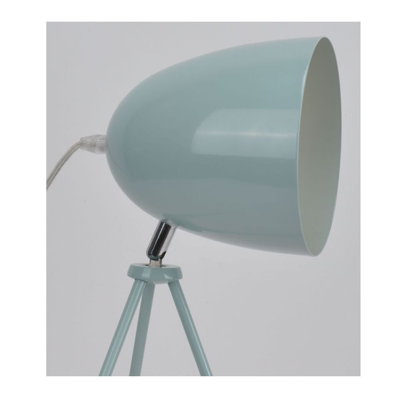 Tripod table lamp with metal shade and adjust function