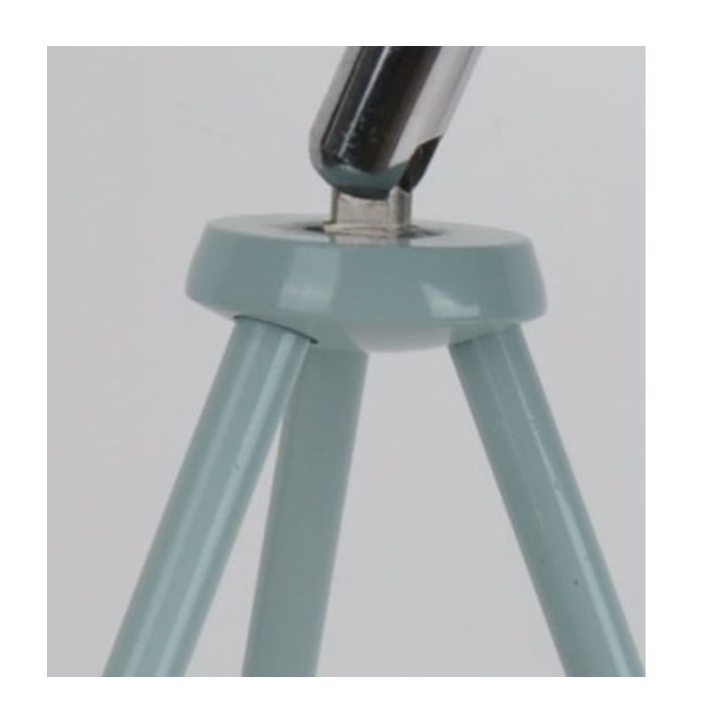 Tripod table lamp with metal shade and adjust function