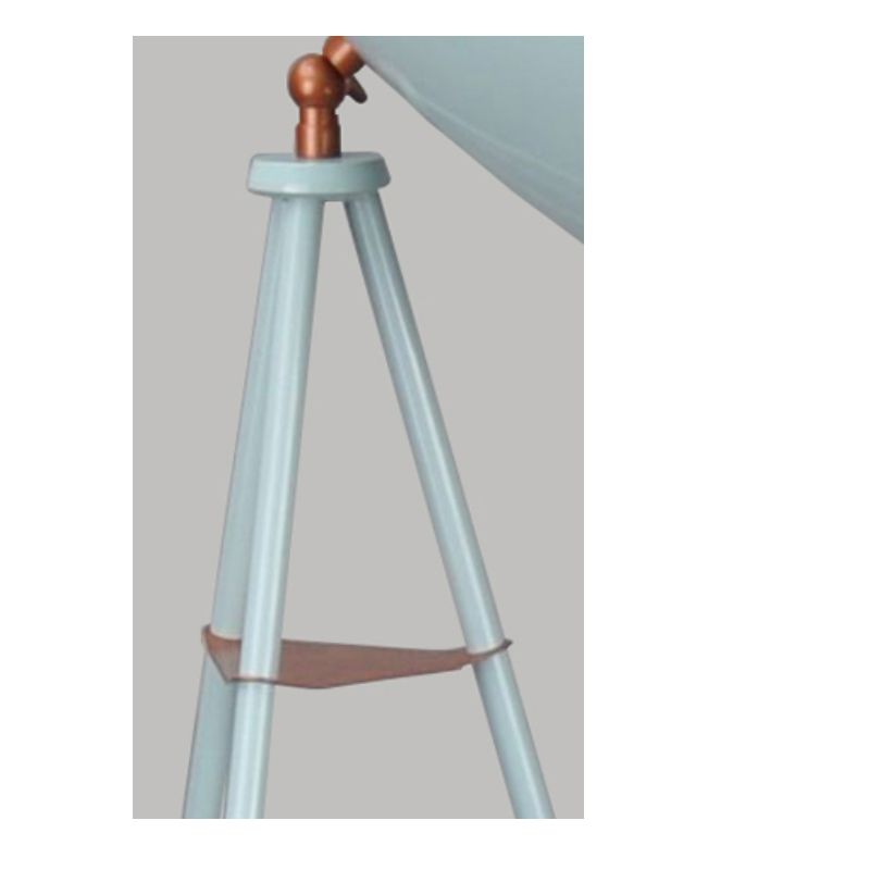 Tripod floor lamp with metal shade and adjust function