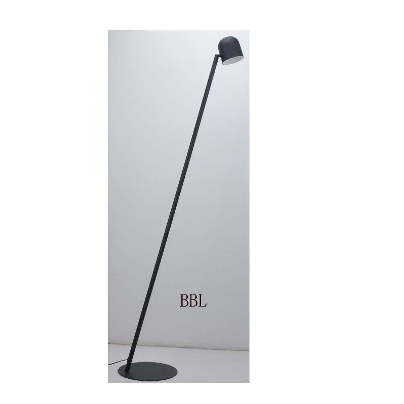 LED floor lamp with metal shade