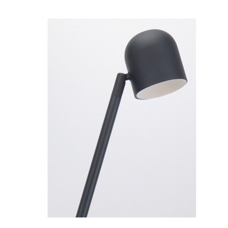 LED floor lamp with metal shade