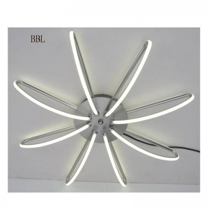 Modern LED ceiling lamp with aluminum strip