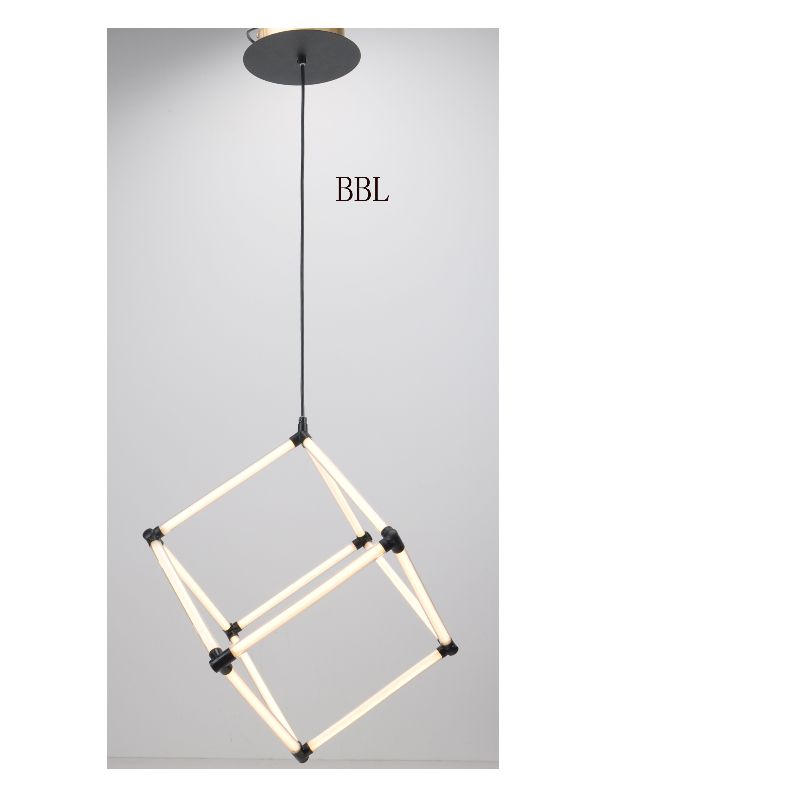 Modern LED pendant lamp with acrylic tube