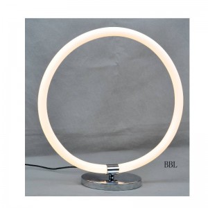 LED table lamp with acrylic round tube