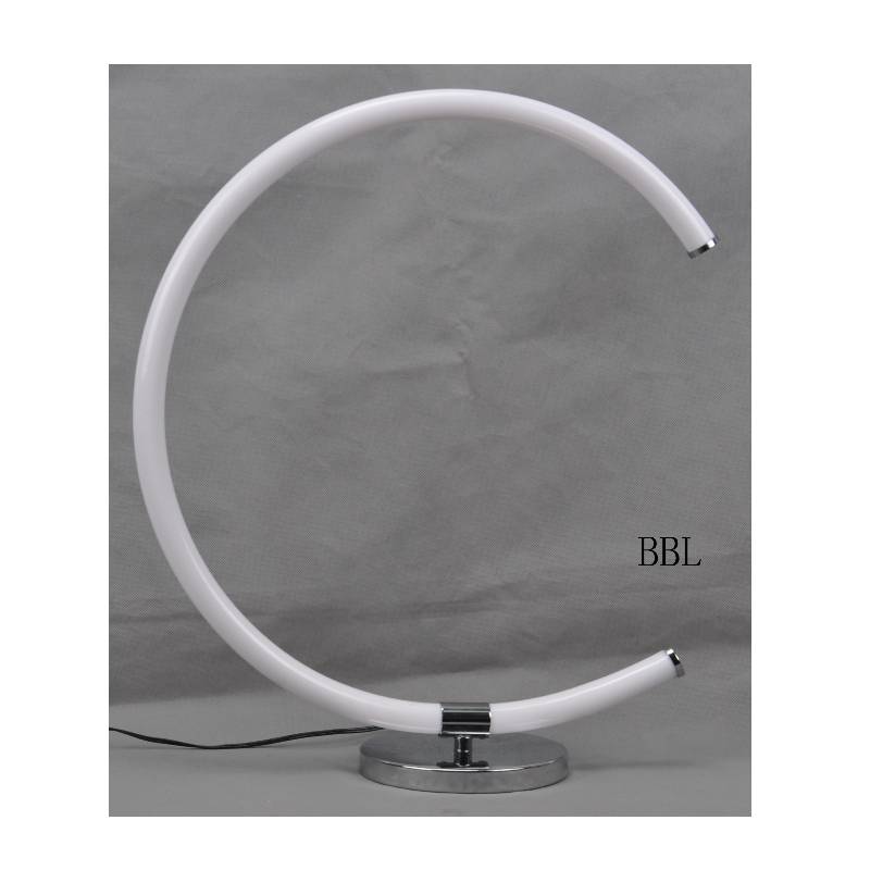 LED table lamp with acrylic C shape tube
