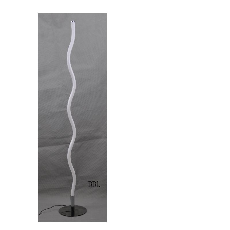 LED floor lamp with acrylic wave tube