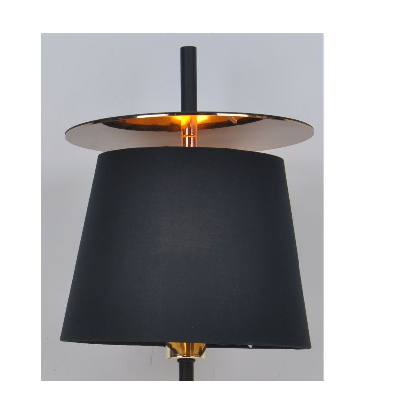 Modern wall lamp with fabric shade and PB decoration sheet