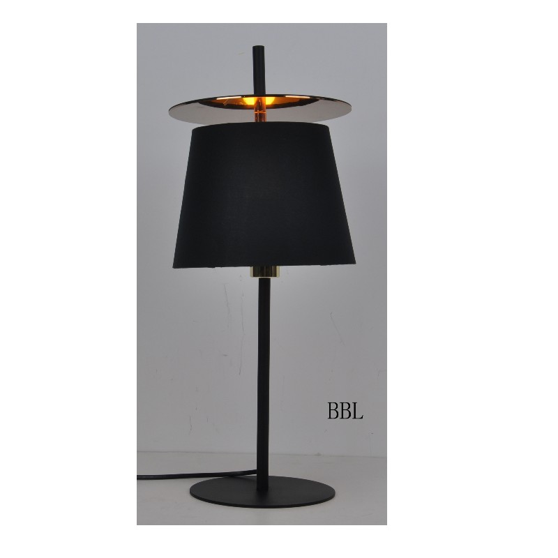 Table  lamp with fabric shade and PB decoration sheet