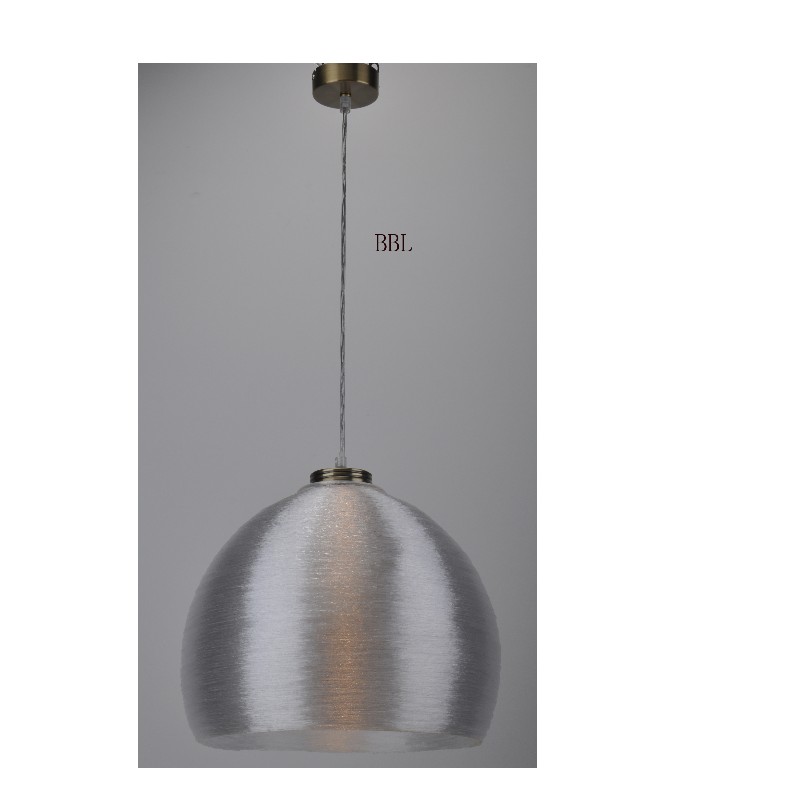 Pendant lamp with acrylic silk shade