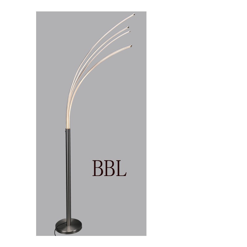 Modern LED floor lamp with aluminum strip