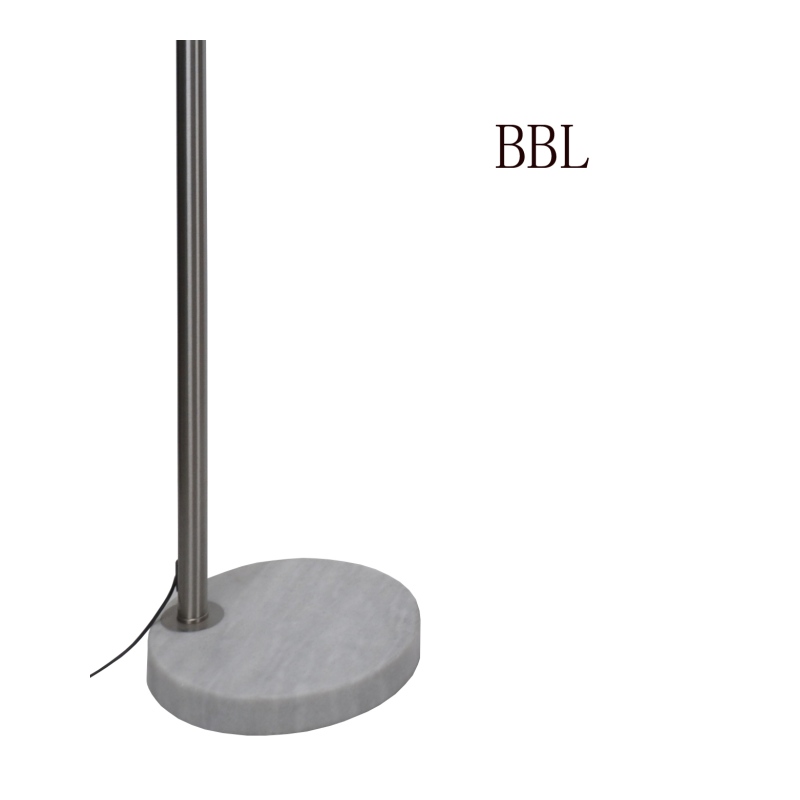 Bow floor lamp with marble base