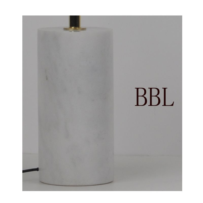 LED table lamp with white marble base