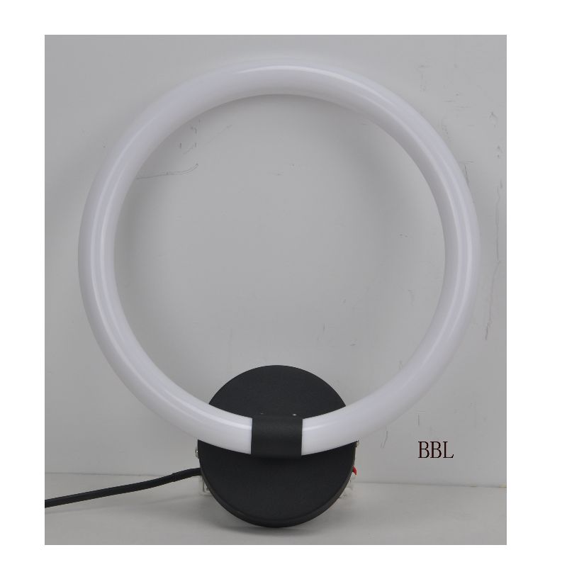 LED wall lamp with acrylic round ring