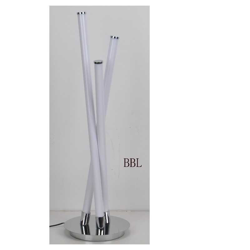 LED table lamp with 3pcs acrylic straight tube