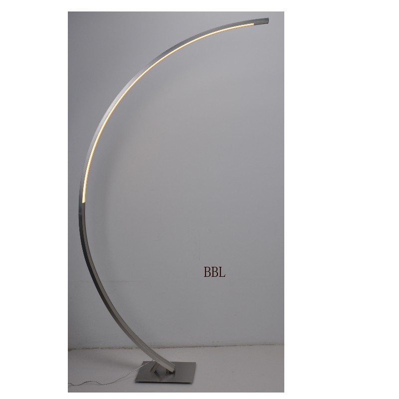 LED floor lamp with touch dimmer on the lamp top