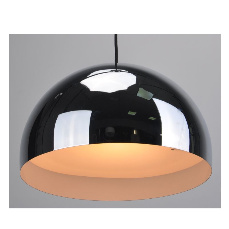 High voltage LED pendant lamp with DIM TO WARM and metal shade