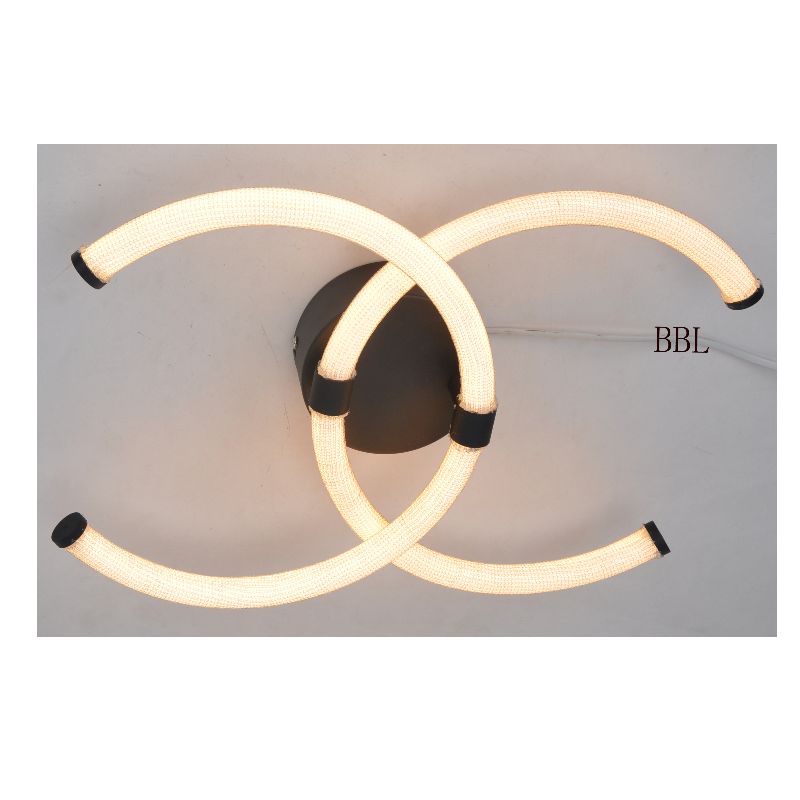 LED ceiling lamp with dual C acrylic tube