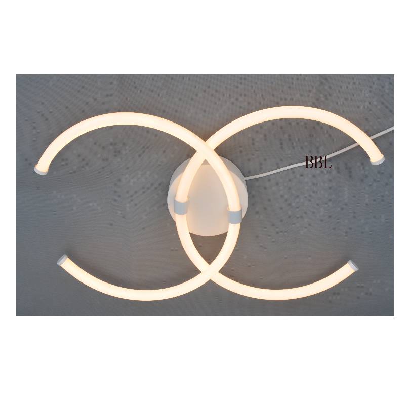 LED ceiling lamp with bigger dual C acrylic tube