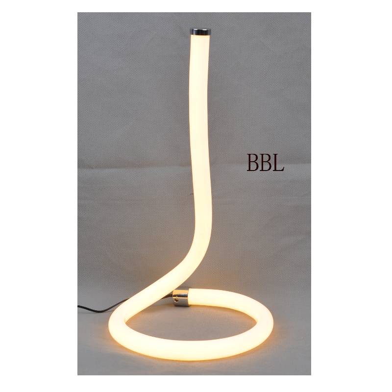 LED table lamp with acrylic tube and without shadow