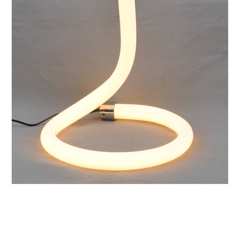 LED table lamp with acrylic tube and without shadow