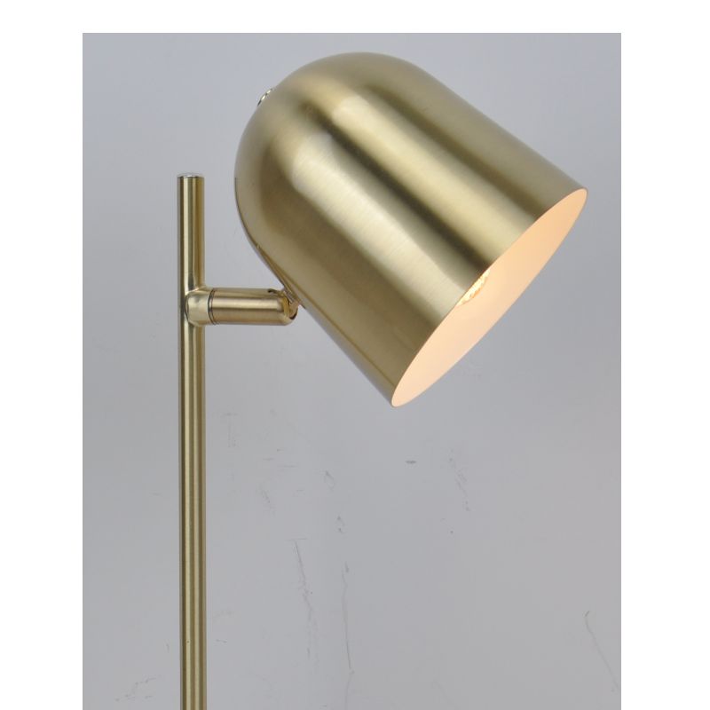 Table lamp with rotatable metal shade