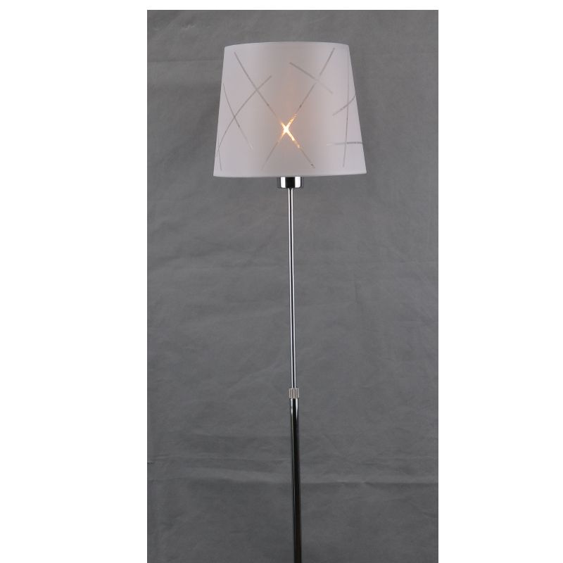 Floor lamp with fabric shade, can adjust up and down