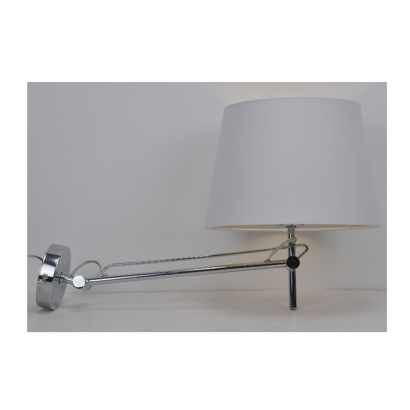 Wall lamp with fabric shade and adjustable function