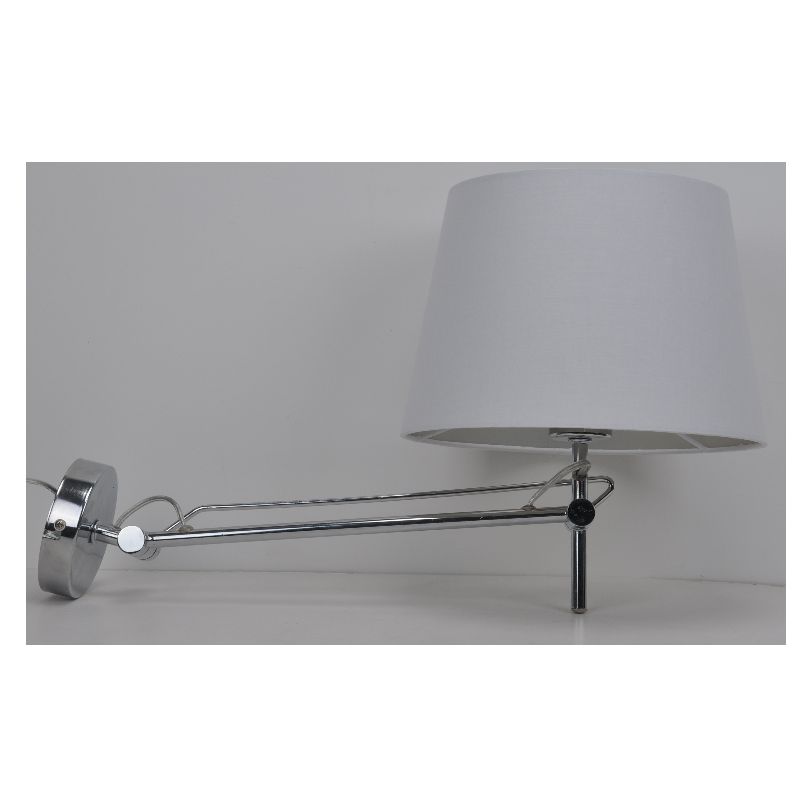 Wall lamp with fabric shade and adjustable function