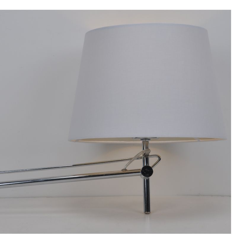 Wall lamp with fabric shade and adjustable function