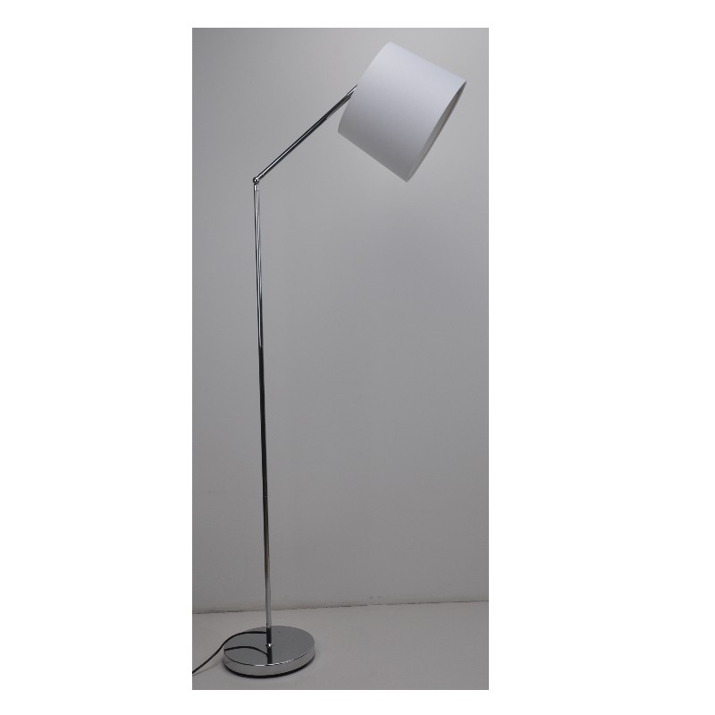 Floor lamp with fabric shade, and up and down function