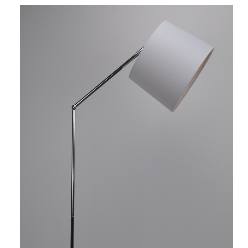 Floor lamp with fabric shade, and up and down function