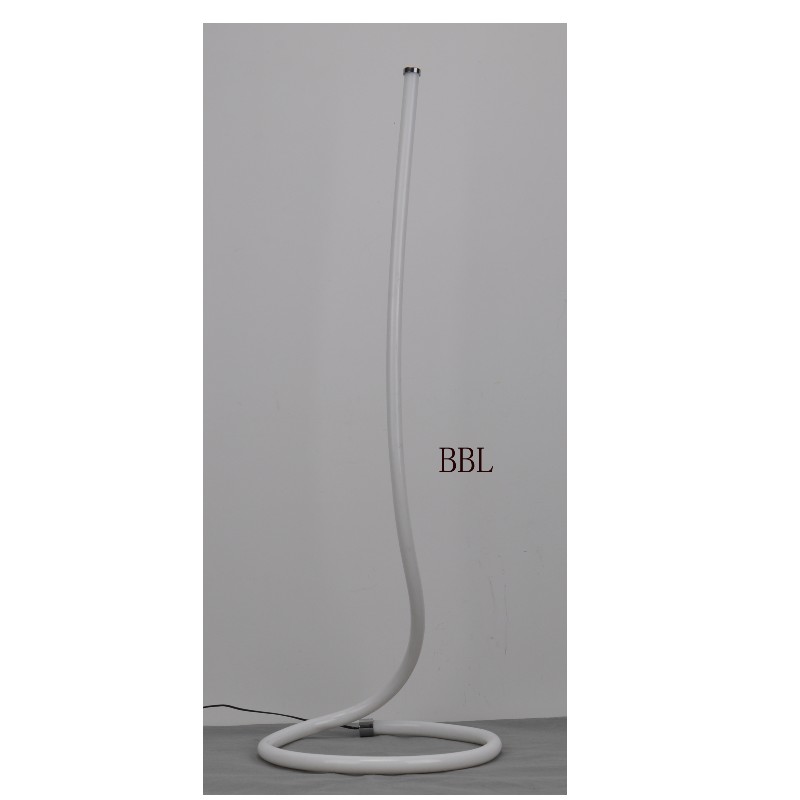 LED floor lamp with circle acrylic tube