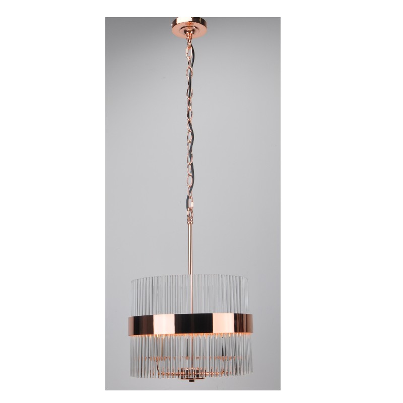 Pendant lamp with glass rod