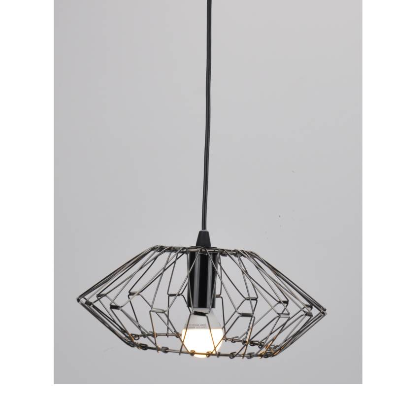 Pendant lamp with middle DIY shade