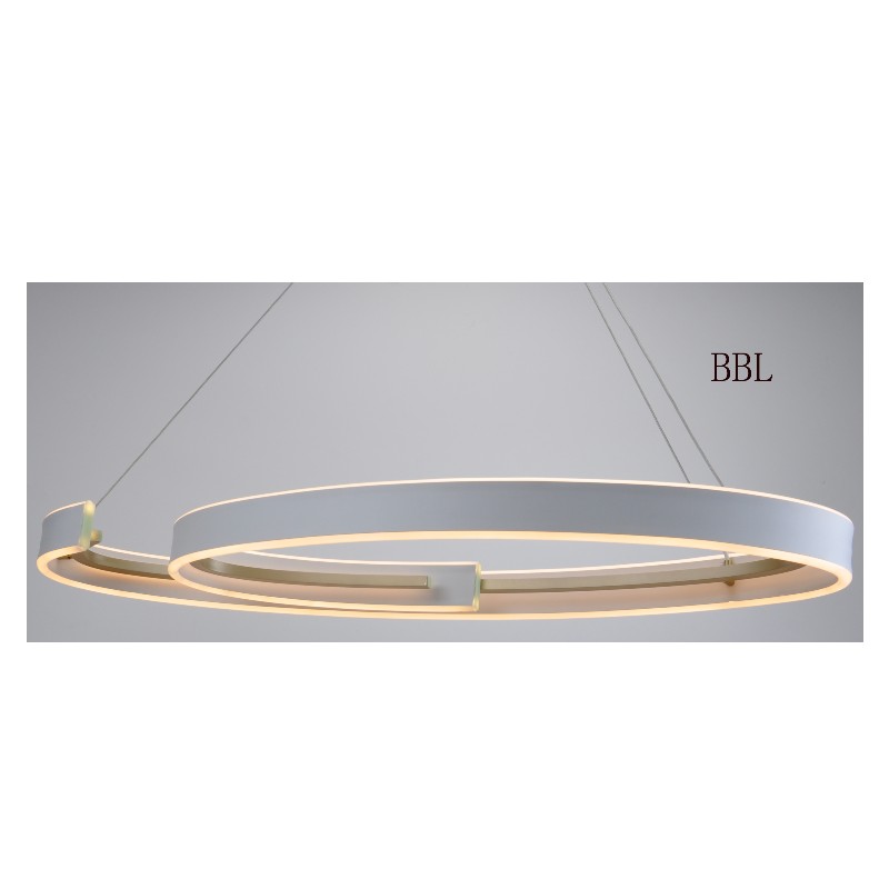 LED pendant lamp with track shape, light up and down