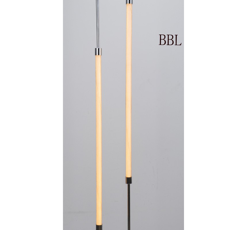 LED floor lamp with oval lamp body and acrylic tube