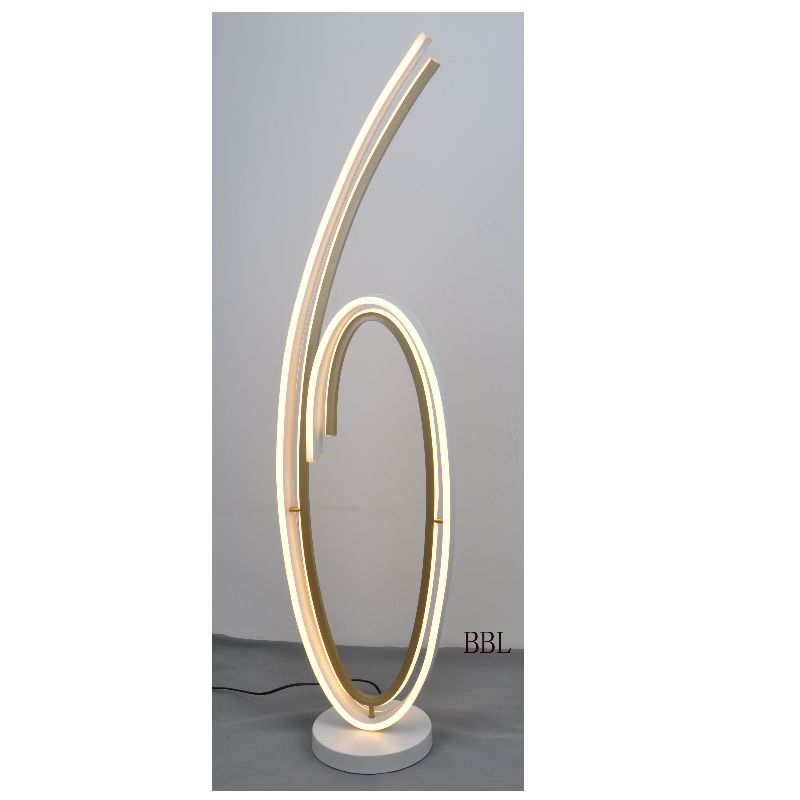 LED floor lamp with 2 - tier track shape