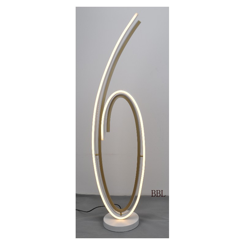 LED floor lamp with 2 - tier track shape