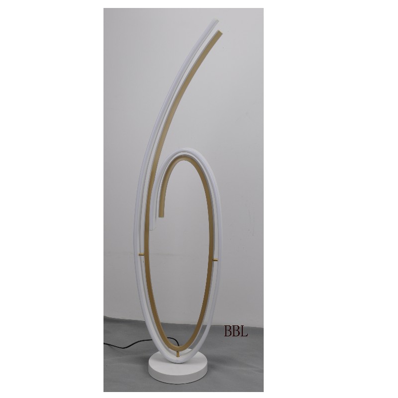 LED floor lamp with 2 - tier track shape