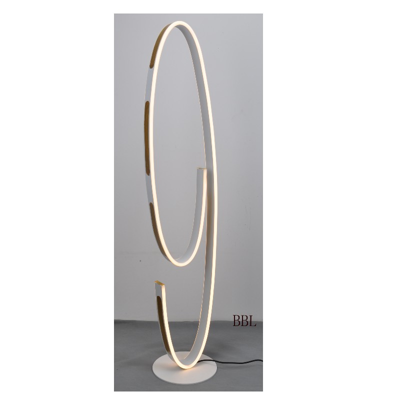 LED floor lamp with track shape