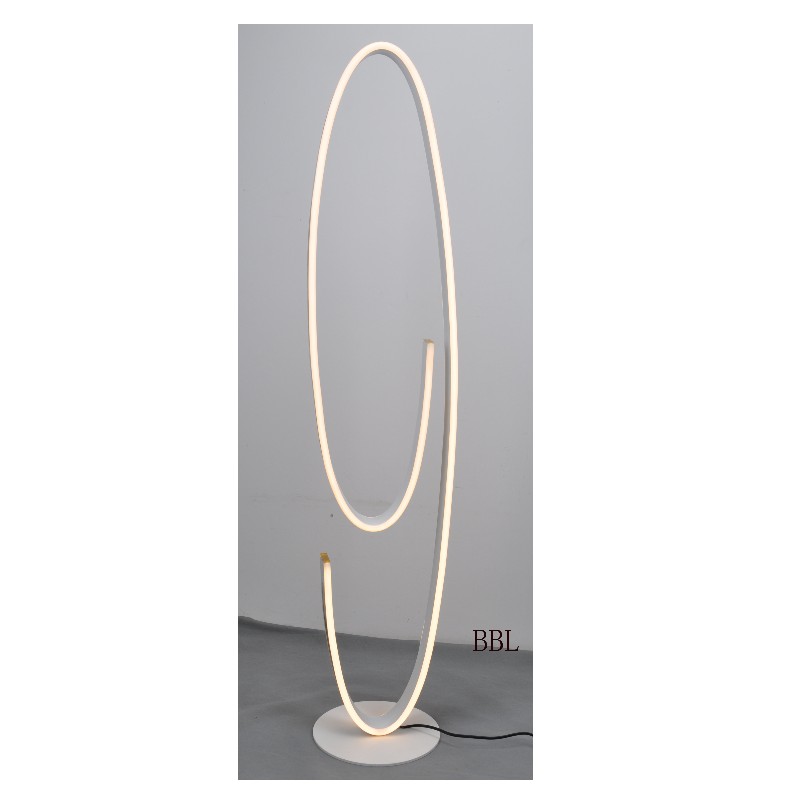 LED floor lamp with track shape