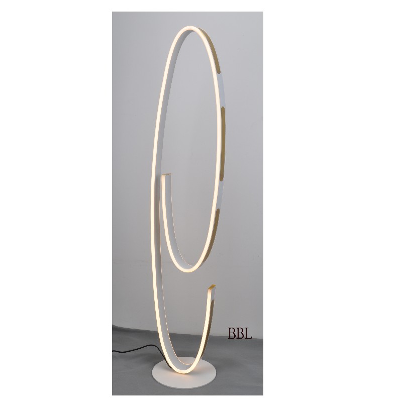 LED floor lamp with track shape