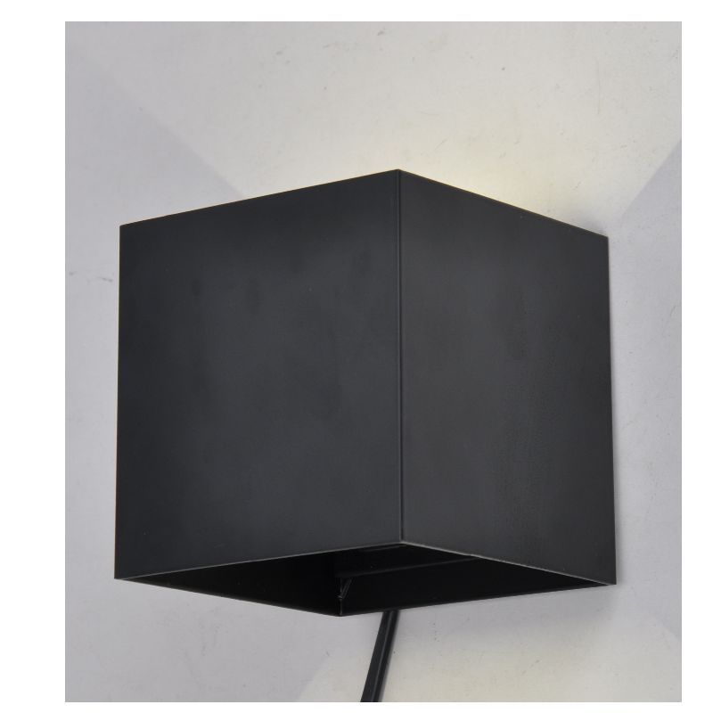 LED outdoor square wall lamp with LED driver, light up top and down